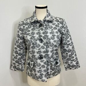 Hillard & Hanson Women’s Floral lined jacket/blazer - size 6P‎